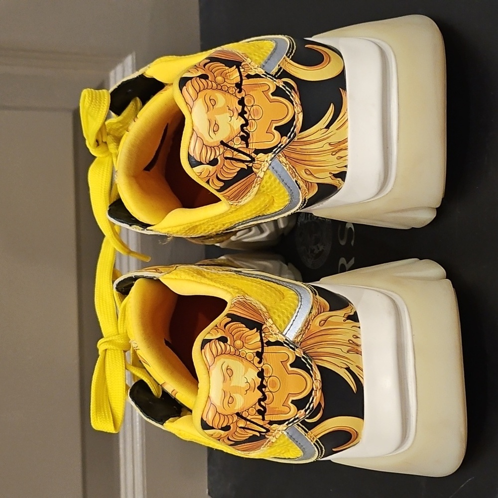 Versace Yellow Patterned Sneakers - image 3